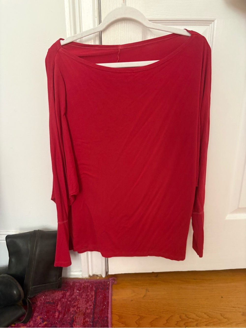 Brandy Melville Red Slouch Top